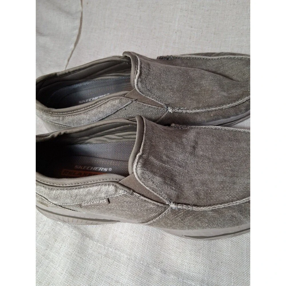 Skechers Relaxed Fit Creston Moseco Slip-On Shoes Men 12 M 65355 Denim Grey